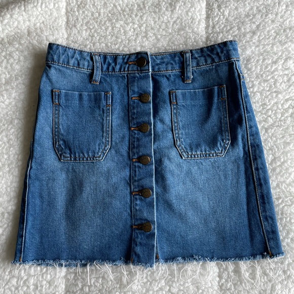 BDG button up denim skirt - Picture 1 of 4